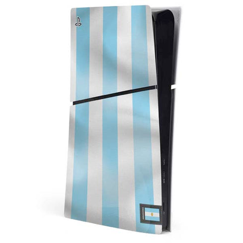 Argentina Soccer Flag PS5 Slim Digital Edition Console Skin