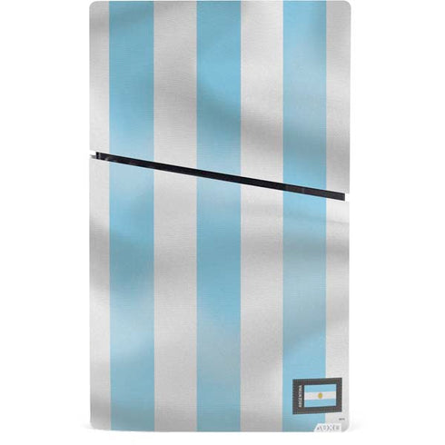Argentina Soccer Flag PS5 Slim Digital Edition Console Skin