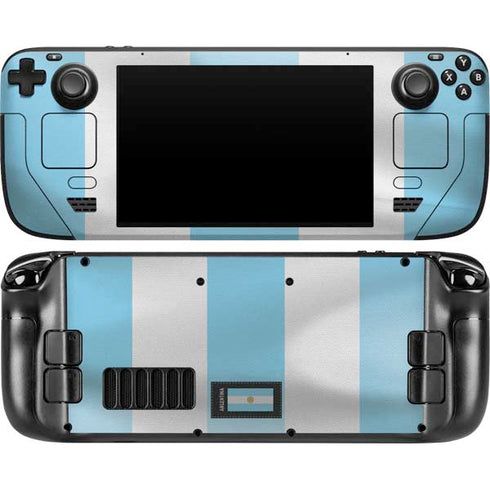 Argentina Soccer Flag Steam Deck Handheld Gaming Computer OLED Skin