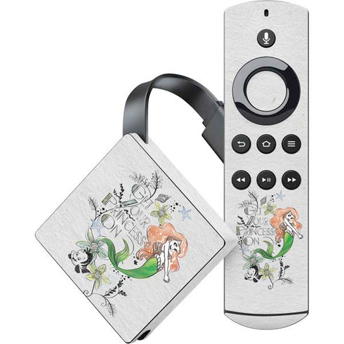 Disney The Little Mermaid Ariel and Flounder Art Amazon Fire TV Skin