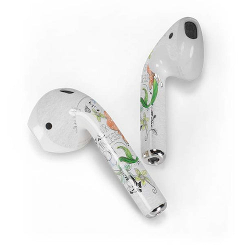 Disney The Little Mermaid Ariel and Flounder Art Apple AirPods Skin