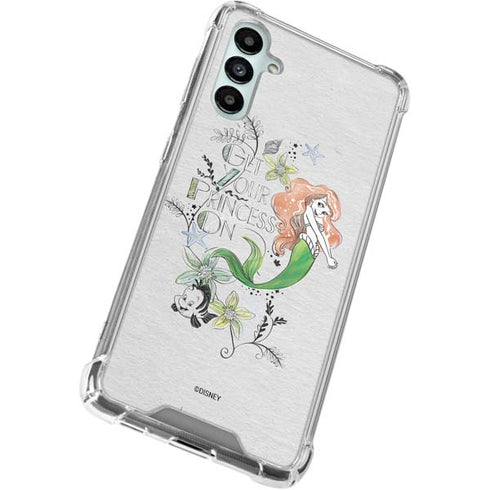 Disney The Little Mermaid Ariel and Flounder Art Gabb Phone 4 Clear Case