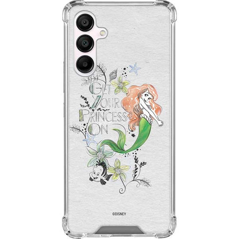 Disney The Little Mermaid Ariel and Flounder Art Galaxy A16 5G Clear Case