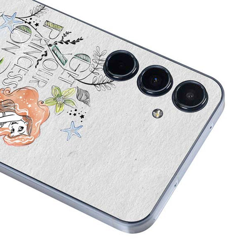 Disney The Little Mermaid Ariel and Flounder Art Galaxy A35 5G Skin