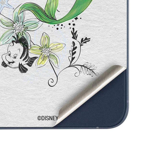 Disney The Little Mermaid Ariel and Flounder Art Galaxy A35 5G Skin
