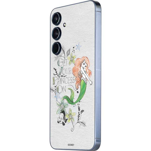 Disney The Little Mermaid Ariel and Flounder Art Galaxy A55 5G Skin