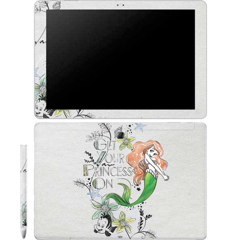 Disney The Little Mermaid Ariel and Flounder Art Galaxy Book 12in Skin