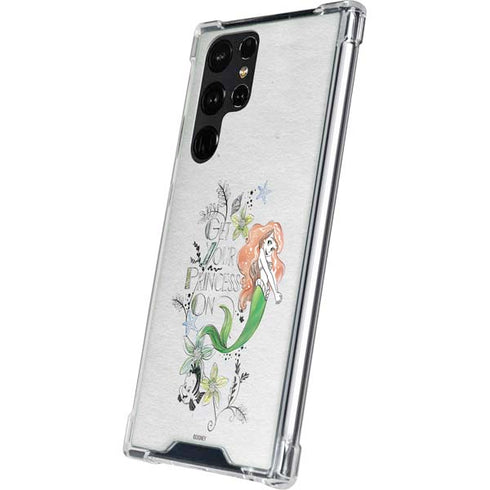Disney The Little Mermaid Ariel and Flounder Art Galaxy S23 Ultra Clear Case