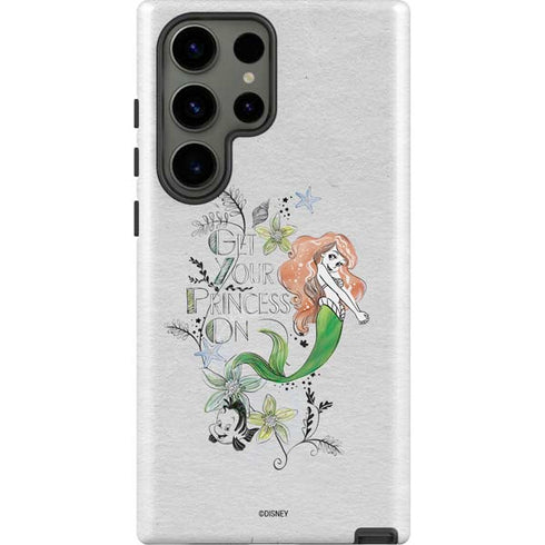 Disney The Little Mermaid Ariel and Flounder Art Galaxy S23 Ultra Pro Case