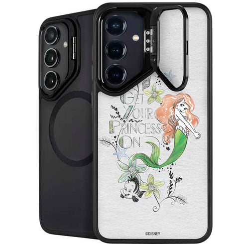 Disney The Little Mermaid Ariel and Flounder Art Galaxy S24 FE Kickstand Case