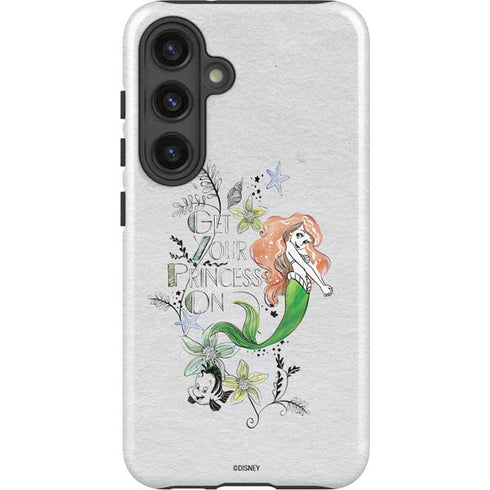 Disney The Little Mermaid Ariel and Flounder Art Galaxy S25 Impact Case
