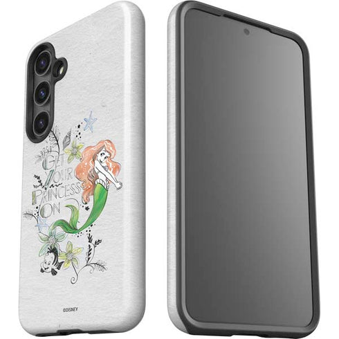 Disney The Little Mermaid Ariel and Flounder Art Galaxy S25 Impact Case