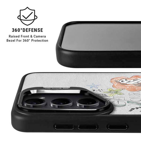 Disney The Little Mermaid Ariel and Flounder Art Galaxy S24 Plus Kickstand Case