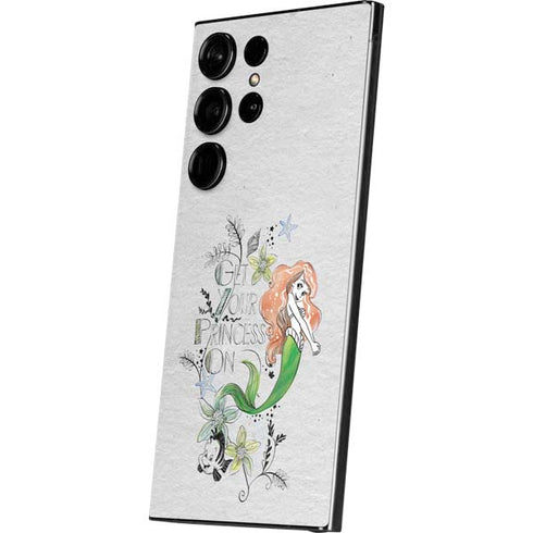 Disney The Little Mermaid Ariel and Flounder Art Galaxy S24 Ultra Skin