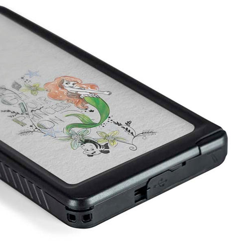Disney The Little Mermaid Ariel and Flounder Art Galaxy S24 Ultra Waterproof Case