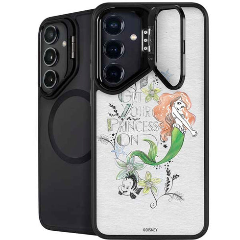 Disney The Little Mermaid Ariel and Flounder Art Galaxy S26 Kickstand Case
