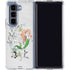 Disney The Little Mermaid Ariel and Flounder Art Galaxy Z Fold5 5G Clear Case