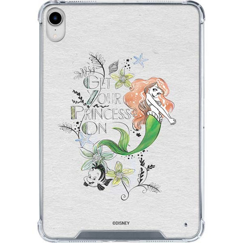 Disney The Little Mermaid Ariel and Flounder Art iPad 11th Gen (2025) Clear Case