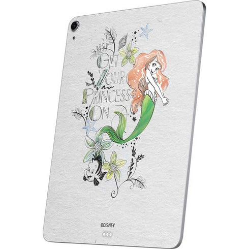 Disney The Little Mermaid Ariel and Flounder Art Apple iPad Air Skin