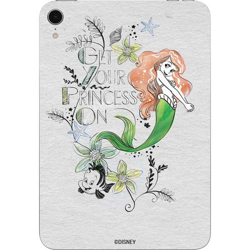 Disney The Little Mermaid Ariel and Flounder Art Apple iPad Mini Skin