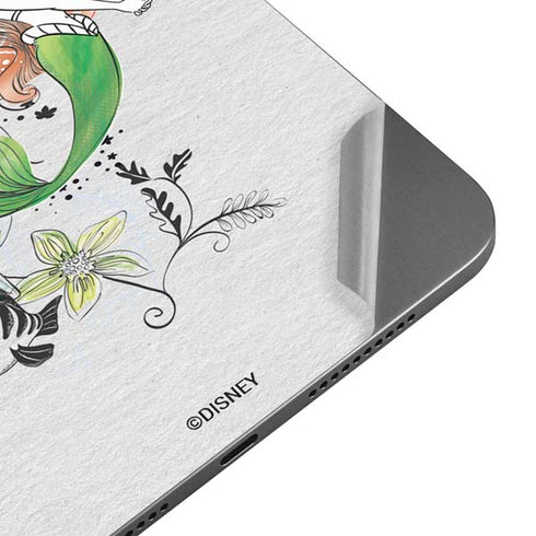 Disney The Little Mermaid Ariel and Flounder Art Apple iPad Mini Skin