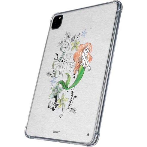 Disney The Little Mermaid Ariel and Flounder Art iPad Pro 11in (2024) Clear Case