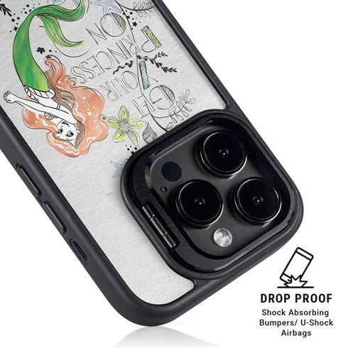Disney The Little Mermaid Ariel and Flounder Art iPhone 13 Pro Kickstand Case