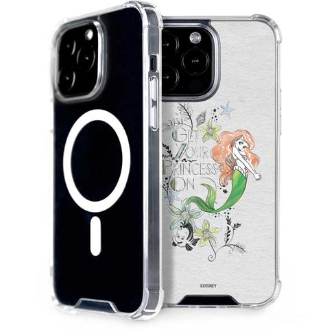 Disney The Little Mermaid Ariel and Flounder Art iPhone Cases