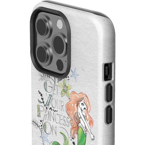 Disney The Little Mermaid Ariel and Flounder Art iPhone 15 Pro Impact Case