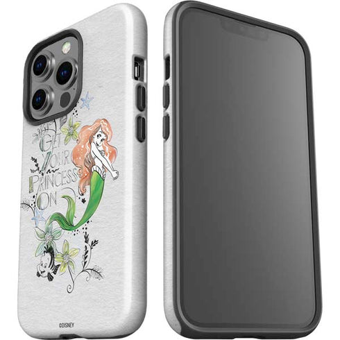 Disney The Little Mermaid Ariel and Flounder Art iPhone 15 Pro Impact Case