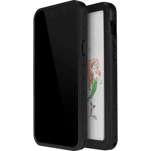 Disney The Little Mermaid Ariel and Flounder Art iPhone 15 Pro Waterproof Case
