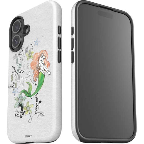 Disney The Little Mermaid Ariel and Flounder Art iPhone 16 Plus Impact Case