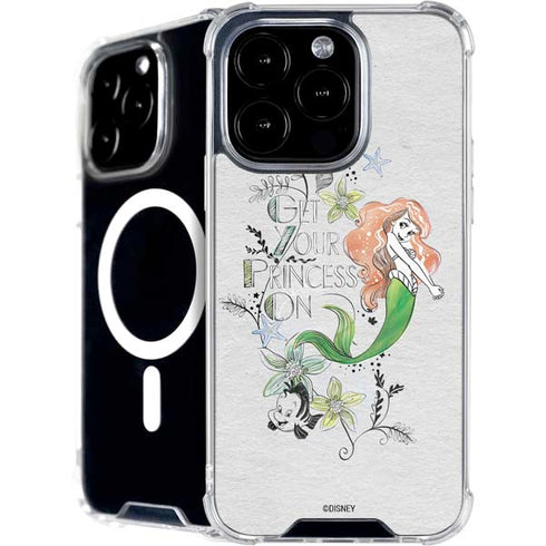 Disney The Little Mermaid Ariel and Flounder Art iPhone 16 Pro MagSafe Case