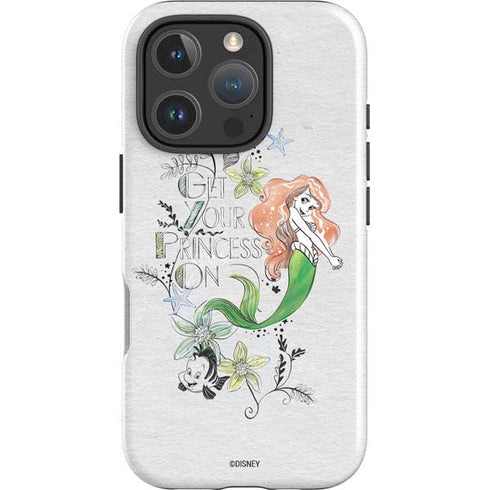 Disney The Little Mermaid Ariel and Flounder Art iPhone 16 Pro Max Impact Case