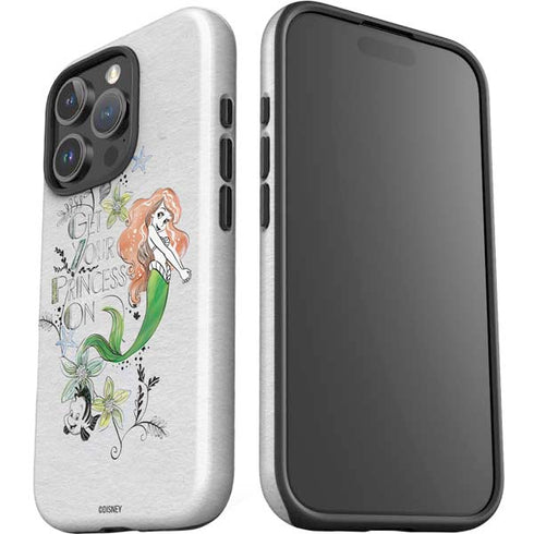 Disney The Little Mermaid Ariel and Flounder Art iPhone 16 Pro Max Impact Case