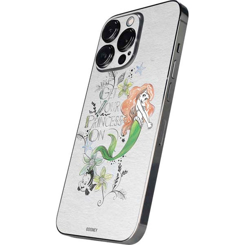 Disney The Little Mermaid Ariel and Flounder Art iPhone 16 Pro Skin