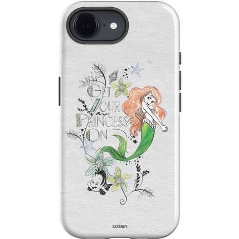 Disney The Little Mermaid Ariel and Flounder Art iPhone 16e Impact Case