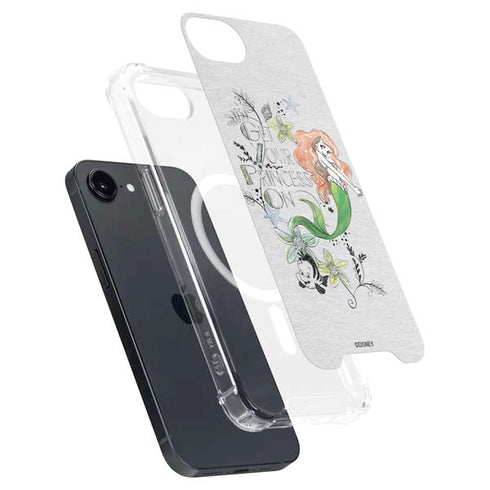 Disney The Little Mermaid Ariel and Flounder Art iPhone 16e MagSafe Case
