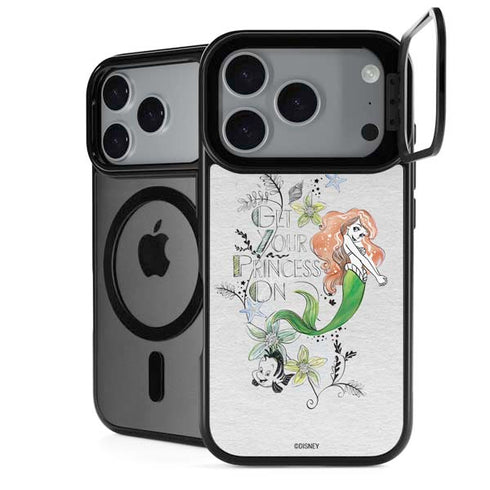 Disney The Little Mermaid Ariel and Flounder Art iPhone 18 Pro Kickstand Case
