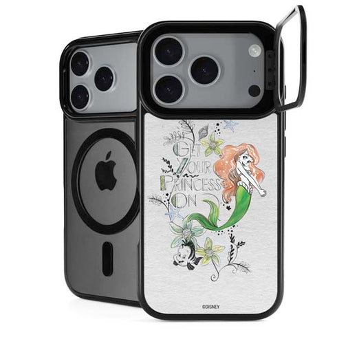 Disney The Little Mermaid Ariel and Flounder Art iPhone 18 Pro Max Kickstand Case