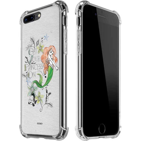 Disney The Little Mermaid Ariel and Flounder Art iPhone Cases
