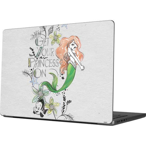 Disney The Little Mermaid Ariel and Flounder Art Apple MacBook Pro 14-inch Skin