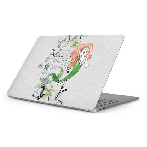 Disney The Little Mermaid Ariel and Flounder Art Apple MacBook Pro 16-inch Skin
