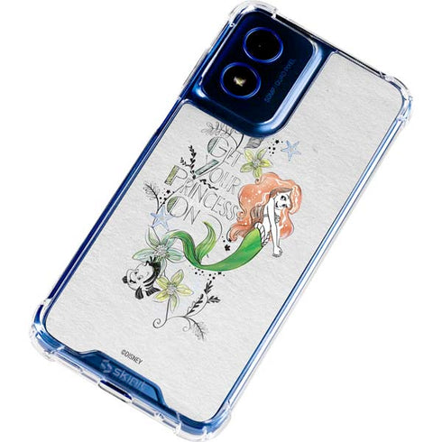 Disney The Little Mermaid Ariel and Flounder Art Moto G 5G (2024) Clear Case