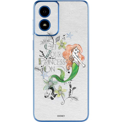 Disney The Little Mermaid Ariel and Flounder Art Moto G Play 4G (2024) Skin