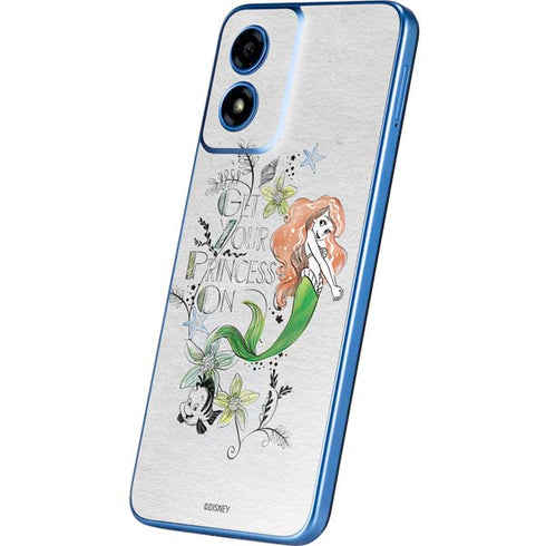 Disney The Little Mermaid Ariel and Flounder Art Moto G Play 4G (2024) Skin