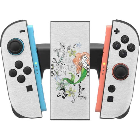 Disney The Little Mermaid Ariel and Flounder Art Nintendo Switch 2 (2025) Joy-Con Controller Skin