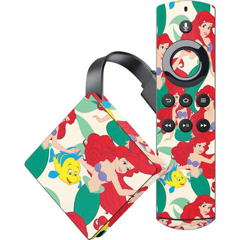 Disney The Little Mermaid Ariel and Flounder Pattern Amazon Fire TV Skin