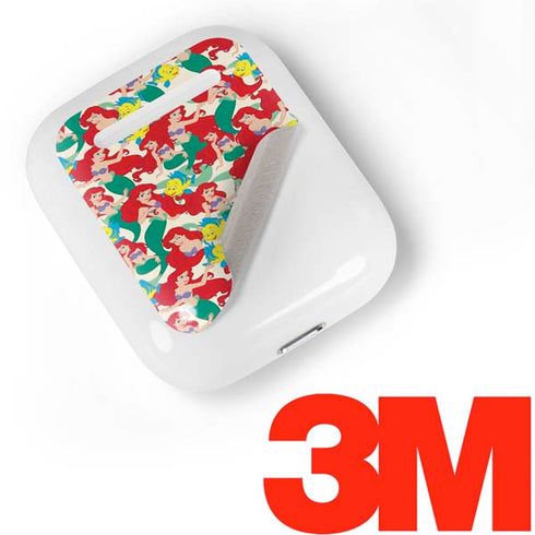 Disney The Little Mermaid Ariel and Flounder Pattern Apple AirPods Skin