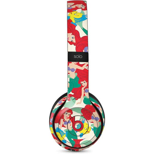 Disney The Little Mermaid Ariel and Flounder Pattern Beats Solo 3 Wireless Skin